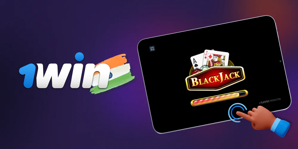 Blackjack at 1win start playing